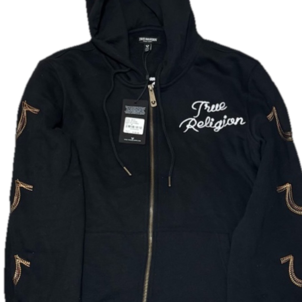 New Men's Authentic True Religion
Hoodie Black Medium Colored
Horseshoes Jacket